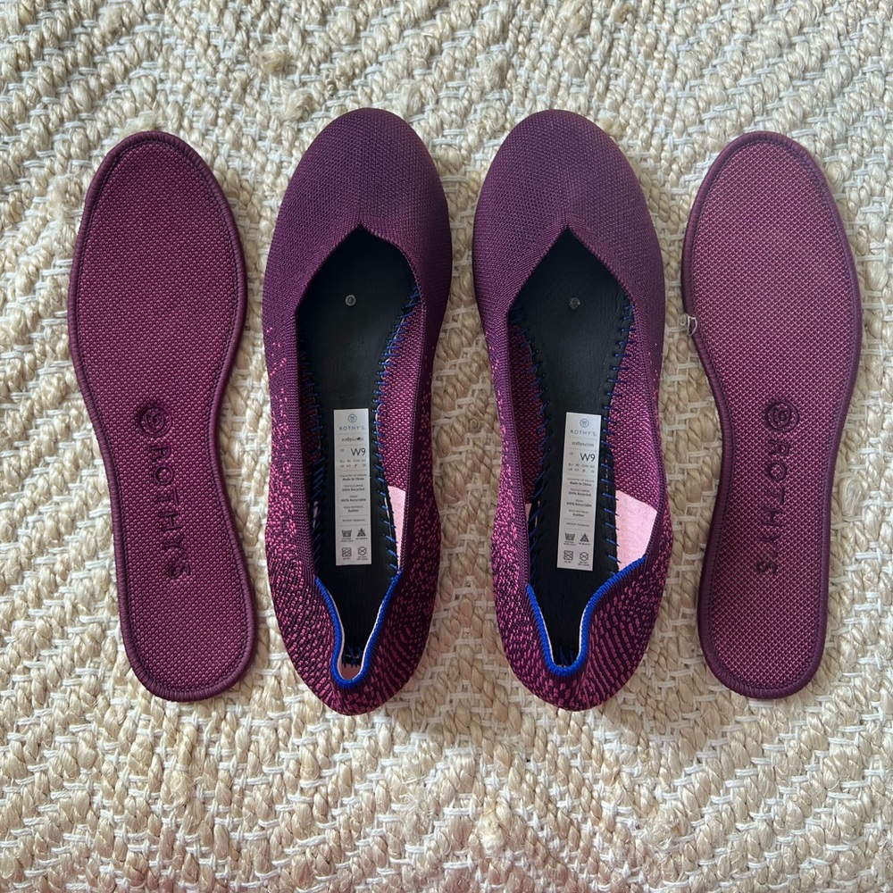 Rothy's Purple Fig Python Flats - Picture 4 of 8